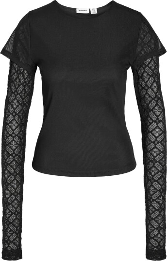 NOISY MAY Nmmercy L/S Double Layer Top Jrs   BLACK   M