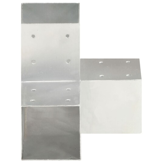 Stolpesko 4 stk Y-form galvanisert metall 91x91 mm Stolpesko 4 stk Y-form galvanisert metall 91x91 mm