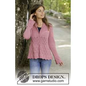 �Lady Angelika Jacket�by DROPS Design Jakke Strikkeoppskift str. S Small
