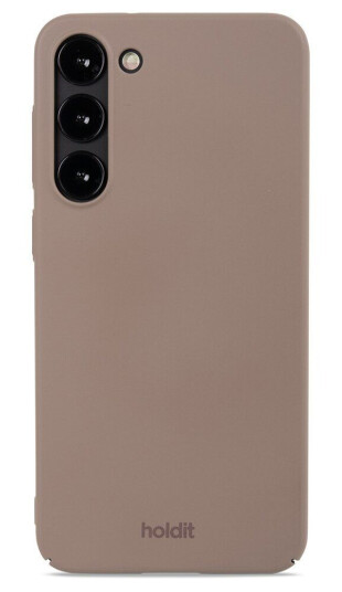 Holdit Samsung Galaxy S23+ (Plus) Slim Plast Deksel - Mocha Brown