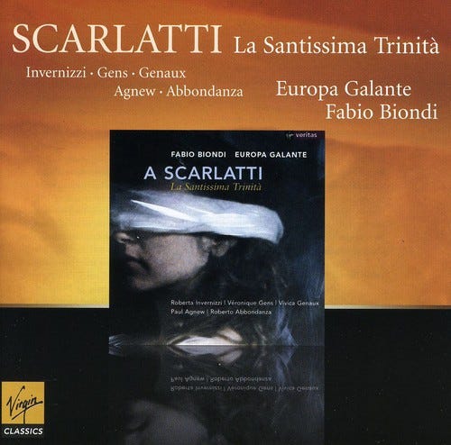 EUROPA GALANTE, Paul Agnew, Roberta Invernizzi, Roberto Abbondanza, Véronique Gens, Vivica Genaux La Santissima Trinita CD EUROPA GALANTE, Paul Agnew, Roberta Invernizzi, Roberto Abbondanza, Véronique Gens, Vivica Genaux La Santissima Trinita CD