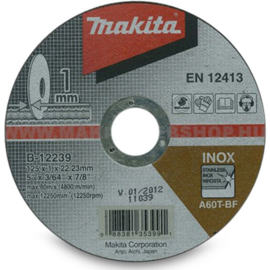 Makita Kappeskive metall 125x1.0mm - 8809995