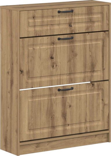 vidaXL Sko Skap UTRECHT 78 x 24 x 100 cm Konstruert tre Artisan eik