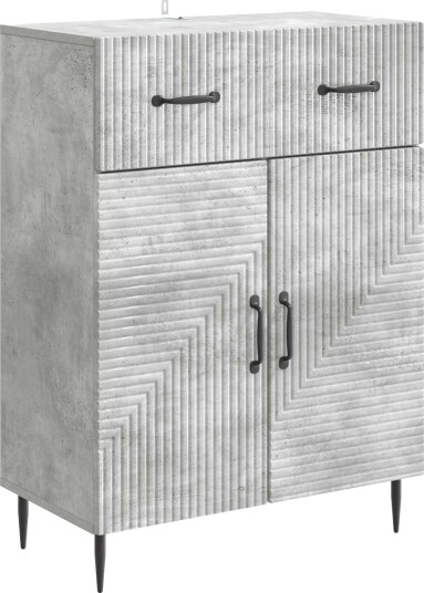 Serviesskap Betonggrå 66 x 34,5 x 89,5 cm Konstruert tre Serviesskap Betonggrå 66 x 34,5 x 89,5 cm Konstruert tre