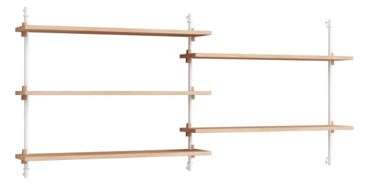 Moebe wall shelving ws.65.2.B Eik-hvit