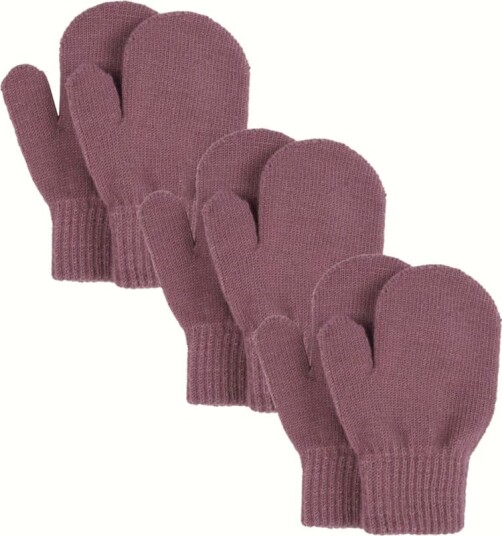 Lindberg Kids' Åsbro Magic Mitten 3-Pack 1-3 years, Blush