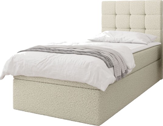Kleiv kontinentalseng med oppbevaring 90x200 cm - beige