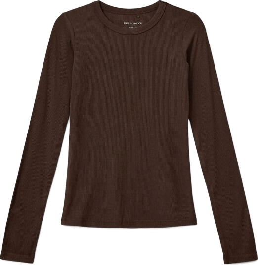 Sofie Schnoor Baby and Kids Petriciask T Shirt Long Sleeve Brown 98