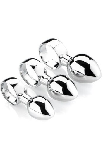 Zenn Set Of 3 Anal Finger Plugs Zenn Set Of 3 Anal Finger Plugs