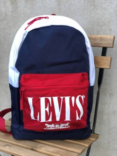 Levis Mørk Blå/Rød Ryggsekk