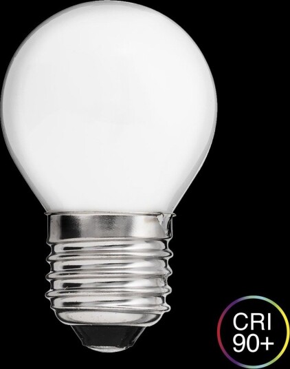 HG LED kulepære E27 2.5W opal