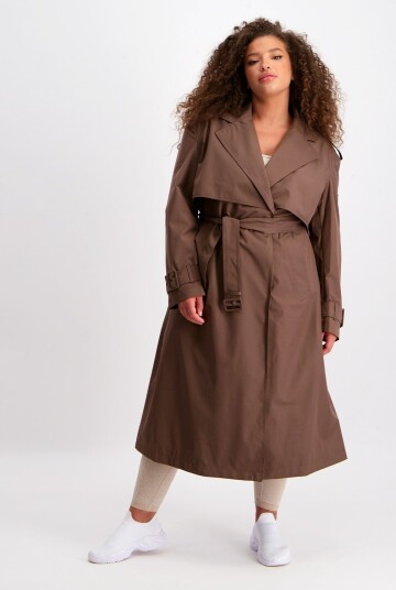 Aim'n Macchiato Recycled Tech Trench Coat XL