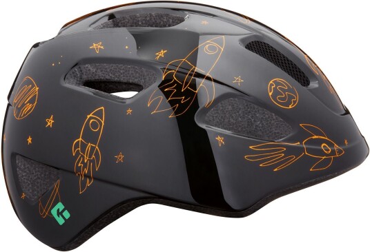 Lazer Pnut KC Sykkelhjelm Flying Rocket, XS