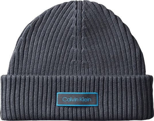 Calvin Klein Patch Chunky Rib Cotton Docker - Grey - ONE SIZE
