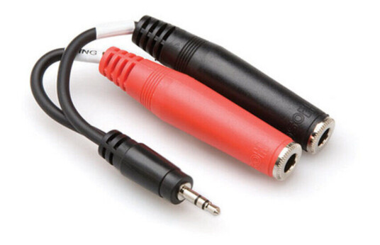 Hosa YMP-137 Stereo Breakout Kabel 35 mm TRS til Dual 1/4-TSF Hosa YMP-137 Stereo Breakout Kabel 35 mm TRS til Dual 1/4-TSF