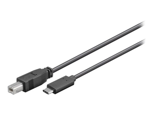 MicroConnect USB type C-kabel - 24 pin USB-C til USB-type B - 1 m