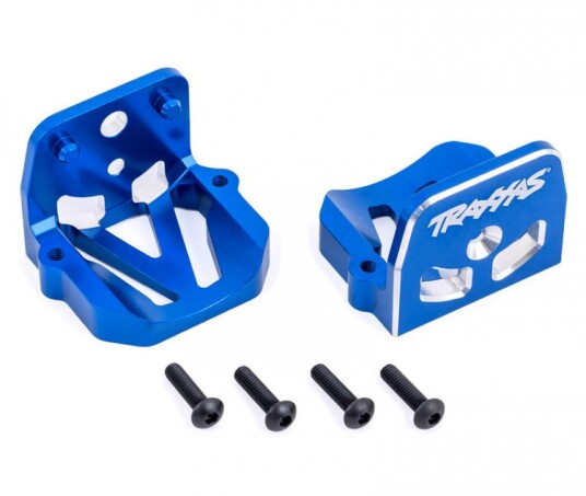 Traxxas 7760 Motor Mounts Front & Rear Set Alu Blue X-Maxx XRT
