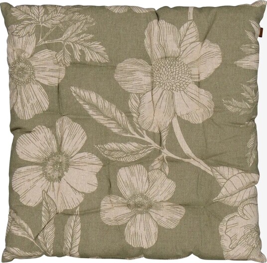 Noble House Chari Pad Grs Small Check 38X38 - KHAKI GREEN - 38X38 cm