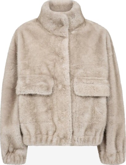 Co" Couture Casiocc Teddy Jacket LIGHT GREY L
