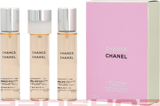 Chanel Chance Eau de Toilette Dame 3x20 ml Twist and Spray Chanel Chance Eau de Toilette Dame 3x20 ml Twist and Spray