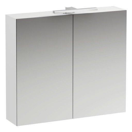 Laufen Base speilskap, 80x70 cm, høyglans hvit