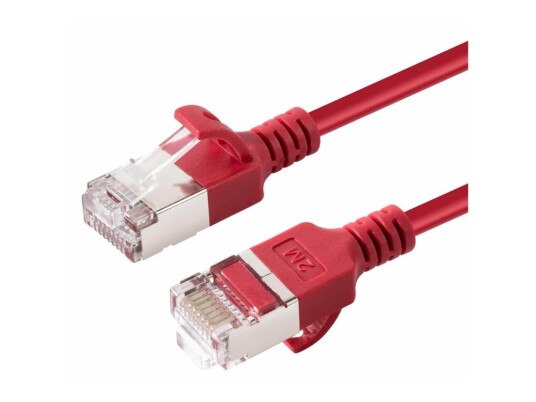 Microconnect Nettverkskabel Rj 45 Hann Til Rj 45 Hann 15 Cm U/Ftp Cat 6A Halogenfri Uten Hindringer Slank Rød V FTP6A0015R SLIM