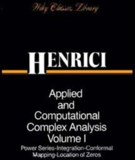 Applied and Computational Complex Analysis 3V set
