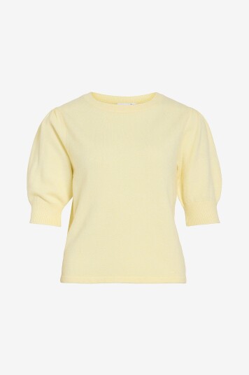 Vila   Topp viRil 2/4 Sleeve O neck   Gul