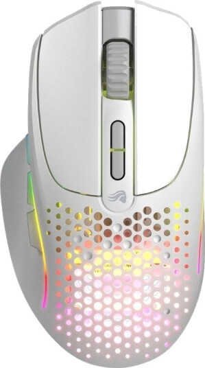 Glorious Model I 2 Wireless - Matte White - Gaming mus - Optisk - 9 - Hvit med RGB lys