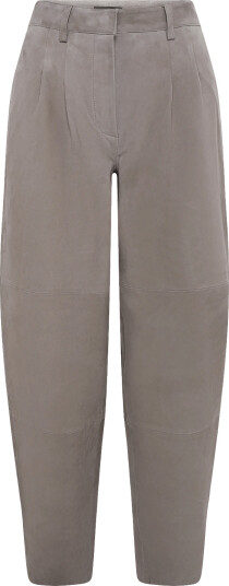 Bruuns Bazaar Suedabbbarel Suede Pants Grey 36 Bruuns Bazaar Suedabbbarel Suede Pants Grey 36