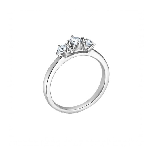 Mads Z Crown Trinity Ring 14 kt. Hvittgull 0,34 ct. 1641734-56 - Dame - White gold Mads Z Crown Trinity Ring 14 kt. Hvittgull 0,34 ct. 1641734-56 - Dame - White gold