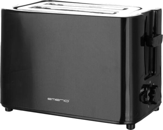 Emerio Brødrister 2 skiver 700W med smulebrett svart