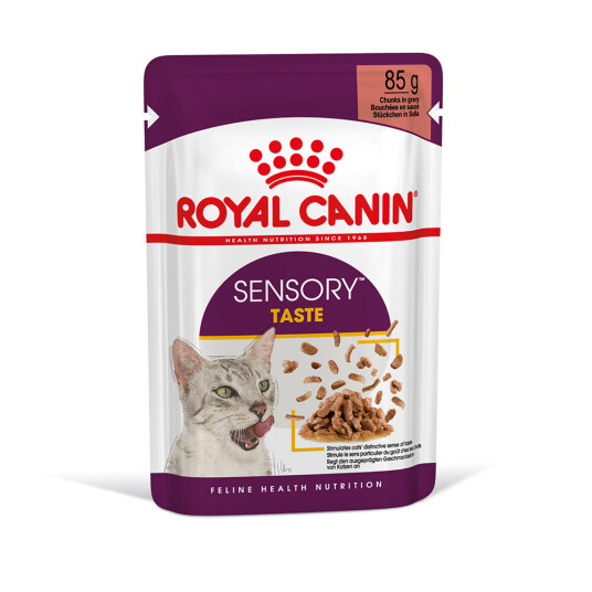 Royal Canin Feline Sensory Taste 85 g x 12 Pakke med Våtfôr til Katt