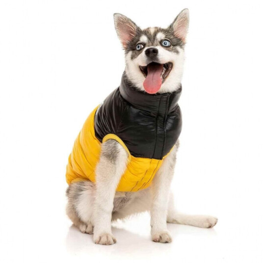Fuzzyard Harlem Puffer Hundejakke Gul (7)