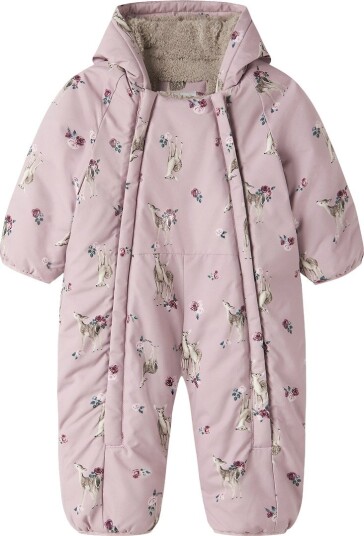 Name It Vinterdress NbfSnow05 Violet Ice m. Trykk Name It 74/80 Vinterdress Lilla 74 80