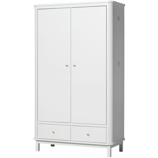 Oliver Furniture Wood Wardrobe 2 Doors White
