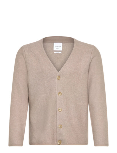 Lindbergh Wool Blend Cardigan - Beige - S