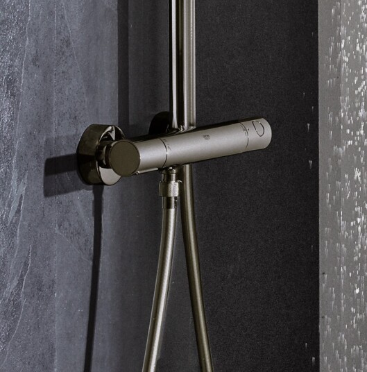 Grohe Euphoria System 310 dusjsystem med dusjbatteri Ø310 mm-Børstet Hard Graphite