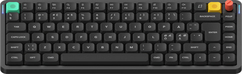 NuPhy Air75 V3 Nebula Black Blush nano Silent Gamingtastatur Uten numpad Nordisk Svart NuPhy Air75 V3 Nebula Black Blush nano Silent Gamingtastatur Uten numpad Nordisk Svart
