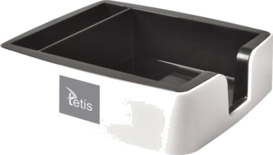 Tetis Oppbevaringsbrett For Notatlapper Og Visittkort Grå