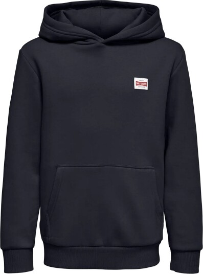 ONLY & SONS Osjceres Hoodie Label Swt Noos   DARK NAVY   158 164