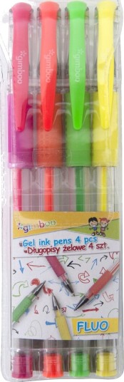 Gimboo Gelpenn 0,8 Mm, 4 Stk, Mix Farger