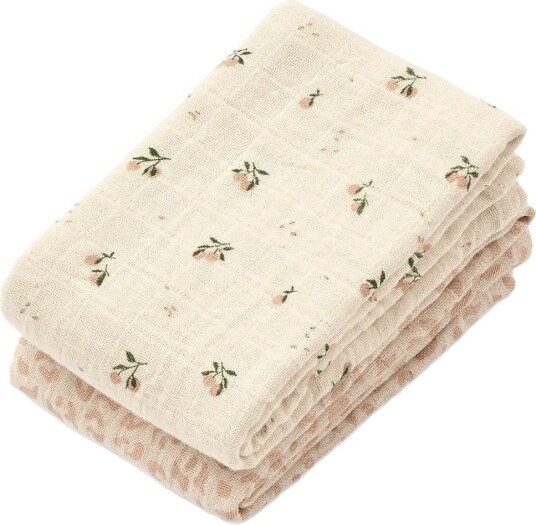 Liewood Lewis Muslin Cloth 2-Pack MINI LEO / MINI PEACH MIX One Size