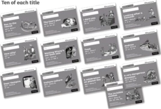 Read Write Inc. Phonics: Grey Set 7 Core Black & White Storybooks (Pack Of 130) Av Gill Munton