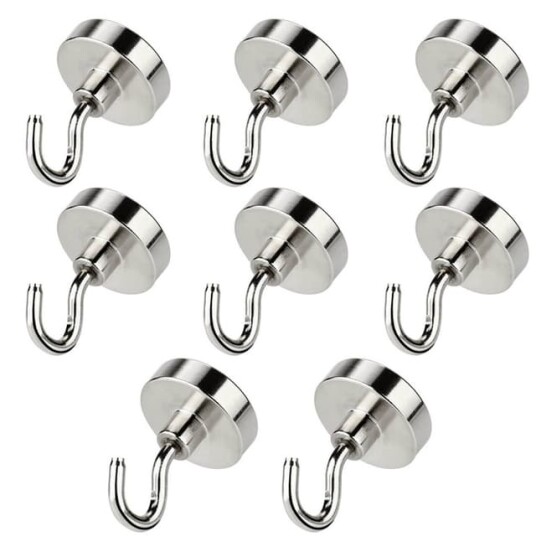 INF Magnetisk krok 8 pakning Sølv 8 kg