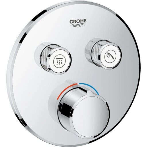 Grohe Grohtherm SmartControl termostat For innbygging, 2 uttak, Krom