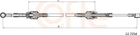 Kabel, girmekanisme COFLE 92.12.7254 Kabel, girmekanisme COFLE 92.12.7254