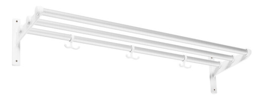 Essem Design Nostalgi sko- eller hattehylle Aluminium, hvitt stativ