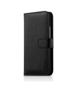 ITSKINS Wallet Book - Lommebok for mobiltelefon - kunstlær - svart - for Apple iPhone 6s
