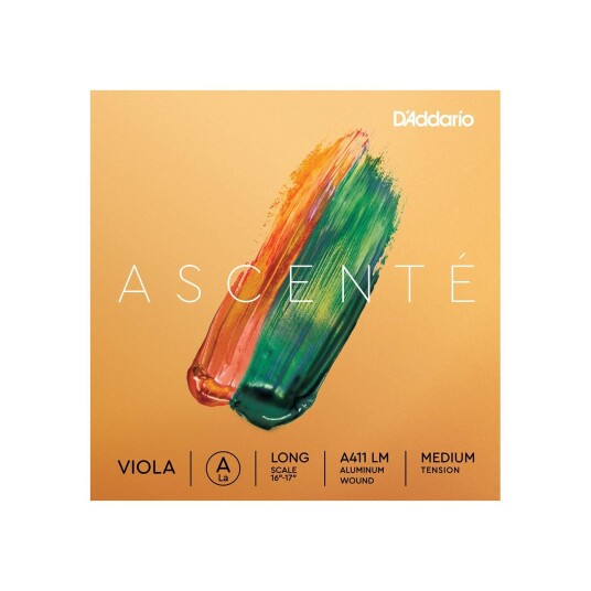 D'Addario A410 Lm Viola Strings Ascenté Set Long /medium Tension